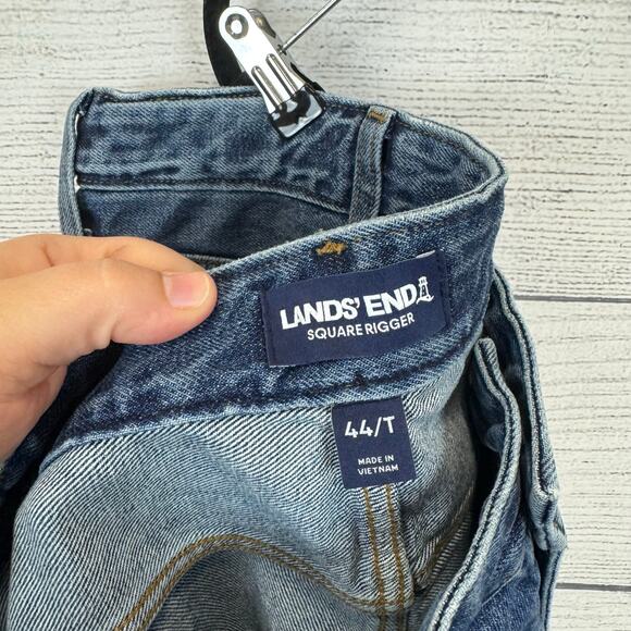 Lands End Men's Square Rigger Traditional Fit Jeans Size 44 Tall - Picture 7 of 10